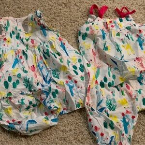 Catimini Baby Romper and dress +bloomer bundle